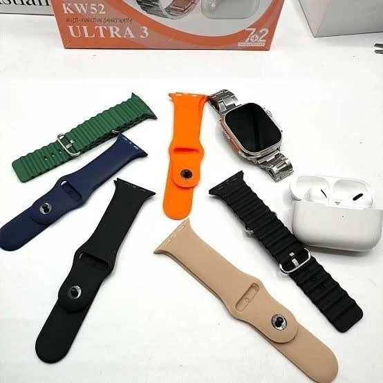 ساعت هوشمند KW52 Ultra با هفت بند و ایرپاد پرو ورژن ۲۰۲۵